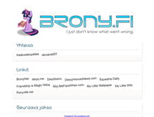 Tablet Screenshot of brony.fi